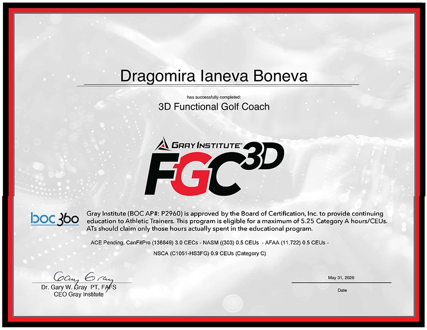 3D FGC Certification